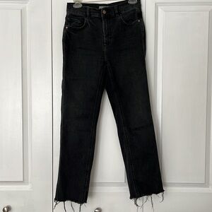 DL1961 Patti Straight High Rise Vintage Ankle Jeans - Charcoal